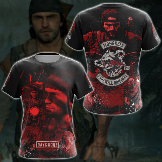 Day’s Gone Video Game 3D All Over Printed T-shirt Tank Top Zip Hoodie Pullover Hoodie Hawaiian Shirt Beach Shorts Jogger T-shirt