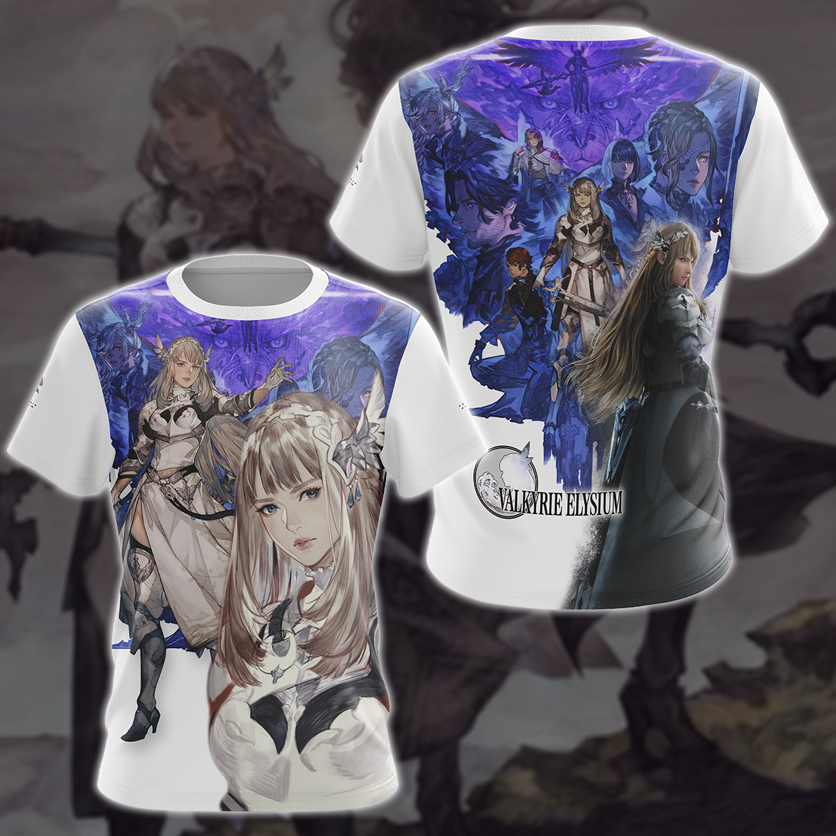 Valkyrie Elysium Video Game 3D All Over Print T-shirt Tank Top Zip Hoodie Pullover Hoodie Hawaiian Shirt Beach Shorts Jogger T-shirt