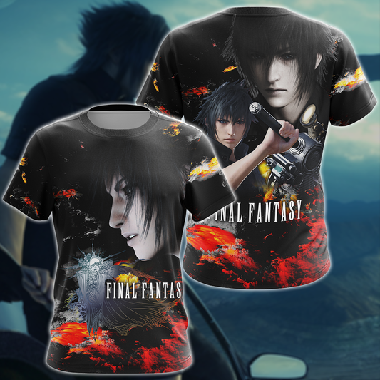 Final Fantasy XV Noctis Video Game 3D All Over Print T-shirt Tank Top Zip Hoodie Pullover Hoodie Hawaiian Shirt Beach Shorts Jogger T-shirt