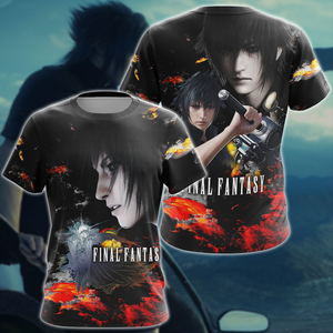 Final Fantasy XV Noctis Video Game 3D All Over Print T-shirt Tank Top Zip Hoodie Pullover Hoodie Hawaiian Shirt Beach Shorts Jogger T-shirt S 