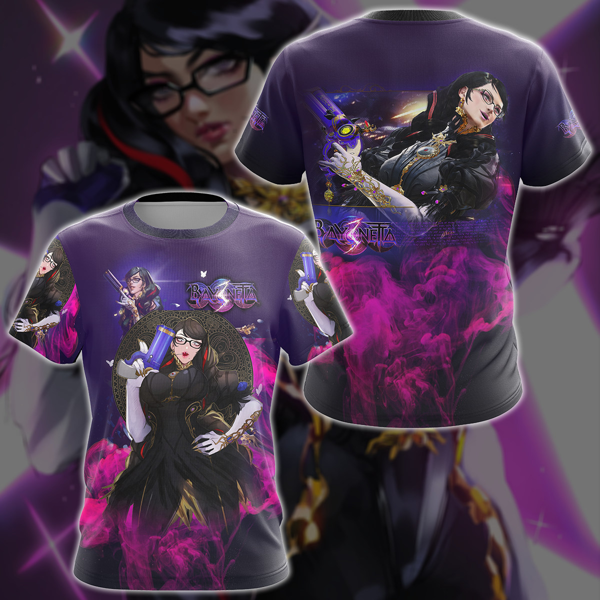 Bayonetta 3 Video Game 3D All Over Print T-shirt Tank Top Zip Hoodie Pullover Hoodie Hawaiian Shirt Beach Shorts Jogger T-shirt S 