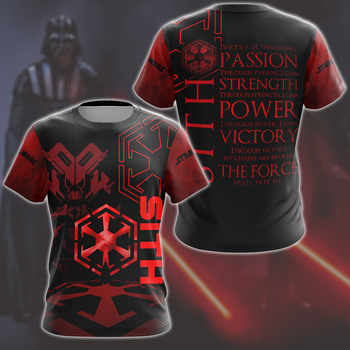 Star Wars Sith Code Unisex 3D T-shirt T-shirt