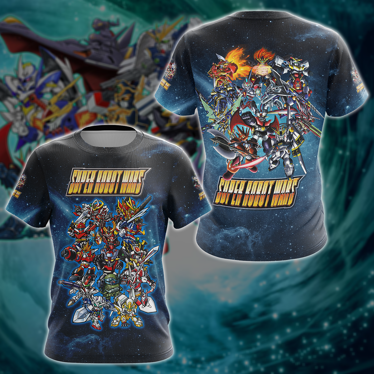 Super Robot Wars Video Game 3D All Over Printed T-shirt Tank Top Zip Hoodie Pullover Hoodie Hawaiian Shirt Beach Shorts Jogger T-shirt