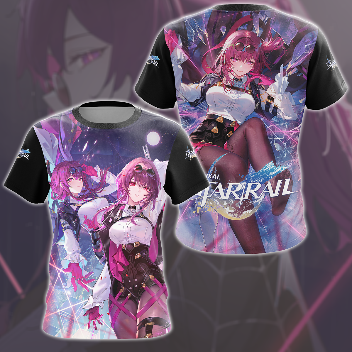 Honkai: Star Rail Kafka Video Game All Over Printed T-shirt Tank Top Zip Hoodie Pullover Hoodie Hawaiian Shirt Beach Shorts Joggers T-shirt