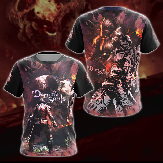 Demon's Souls Video Game 3D All Over Printed T-shirt Tank Top Zip Hoodie Pullover Hoodie Hawaiian Shirt Beach Shorts Jogger T-shirt