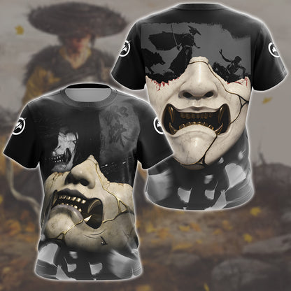 Ghost of Yotei Video Game All Over Printed T-shirt Tank Top Zip Hoodie Pullover Hoodie Hawaiian Shirt Beach Shorts Joggers