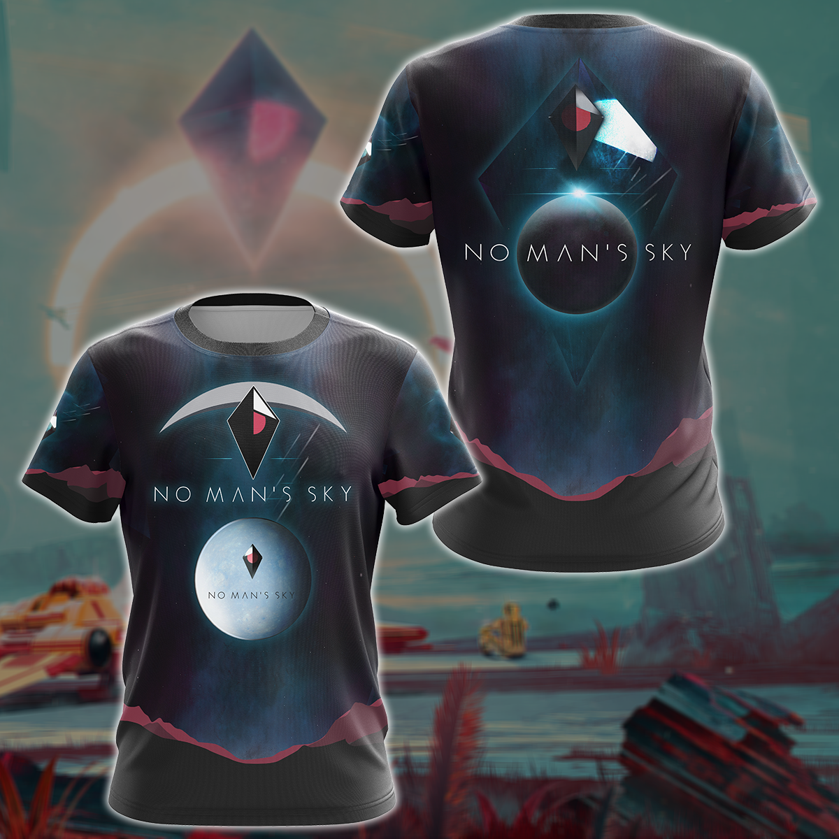 No Man's Sky Video Game 3D All Over Printed T-shirt Tank Top Zip Hoodie Pullover Hoodie Hawaiian Shirt Beach Shorts Jogger T-shirt