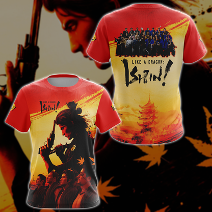 Like a Dragon: Ishin! Video Game 3D All Over Printed T-shirt Tank Top Zip Hoodie Pullover Hoodie Hawaiian Shirt Beach Shorts Jogger T-shirt