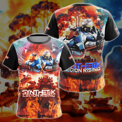 Synthetik: Legion Rising Video Game 3D All Over Printed T-shirt Tank Top Zip Hoodie Pullover Hoodie Hawaiian Shirt Beach Shorts Jogger T-shirt