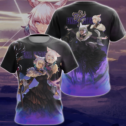 Final Fantasy XIV Y'shtola Video Game 3D All Over Print T-shirt Tank Top Zip Hoodie Pullover Hoodie Hawaiian Shirt Beach Shorts Jogger T-shirt