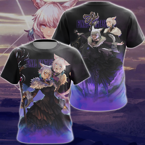 Final Fantasy XIV Y'shtola Video Game 3D All Over Print T-shirt Tank Top Zip Hoodie Pullover Hoodie Hawaiian Shirt Beach Shorts Jogger T-shirt S 