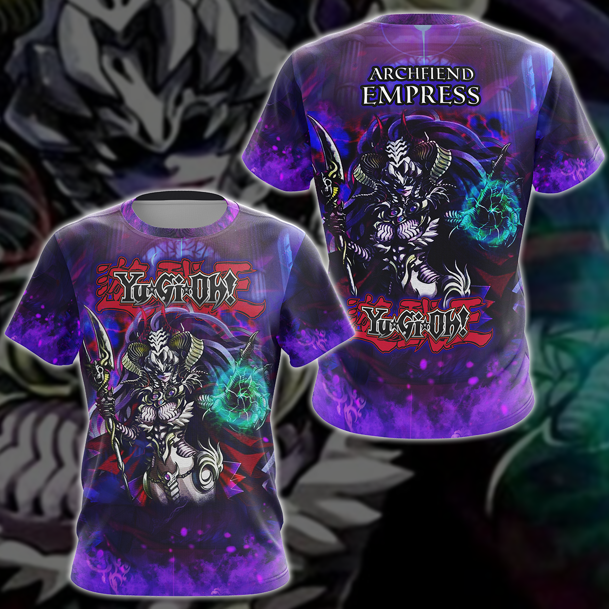Yu-Gi-Oh! Archfiend Empress Video Game 3D All Over Print T-shirt Tank Top Zip Hoodie Pullover Hoodie Hawaiian Shirt Beach Shorts Jogger T-shirt