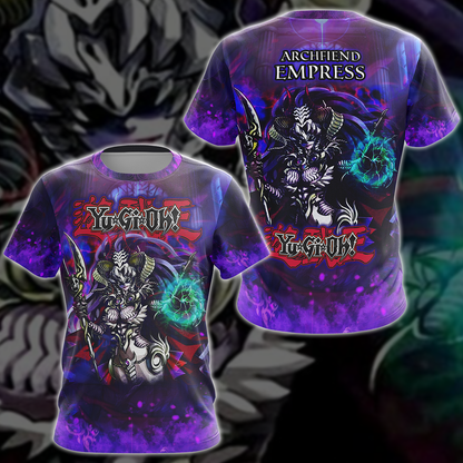Yu-Gi-Oh! Archfiend Empress Video Game 3D All Over Print T-shirt Tank Top Zip Hoodie Pullover Hoodie Hawaiian Shirt Beach Shorts Jogger T-shirt