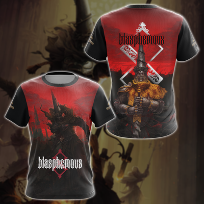 Blasphemous Video Game 3D All Over Printed T-shirt Tank Top Zip Hoodie Pullover Hoodie Hawaiian Shirt Beach Shorts Jogger T-shirt