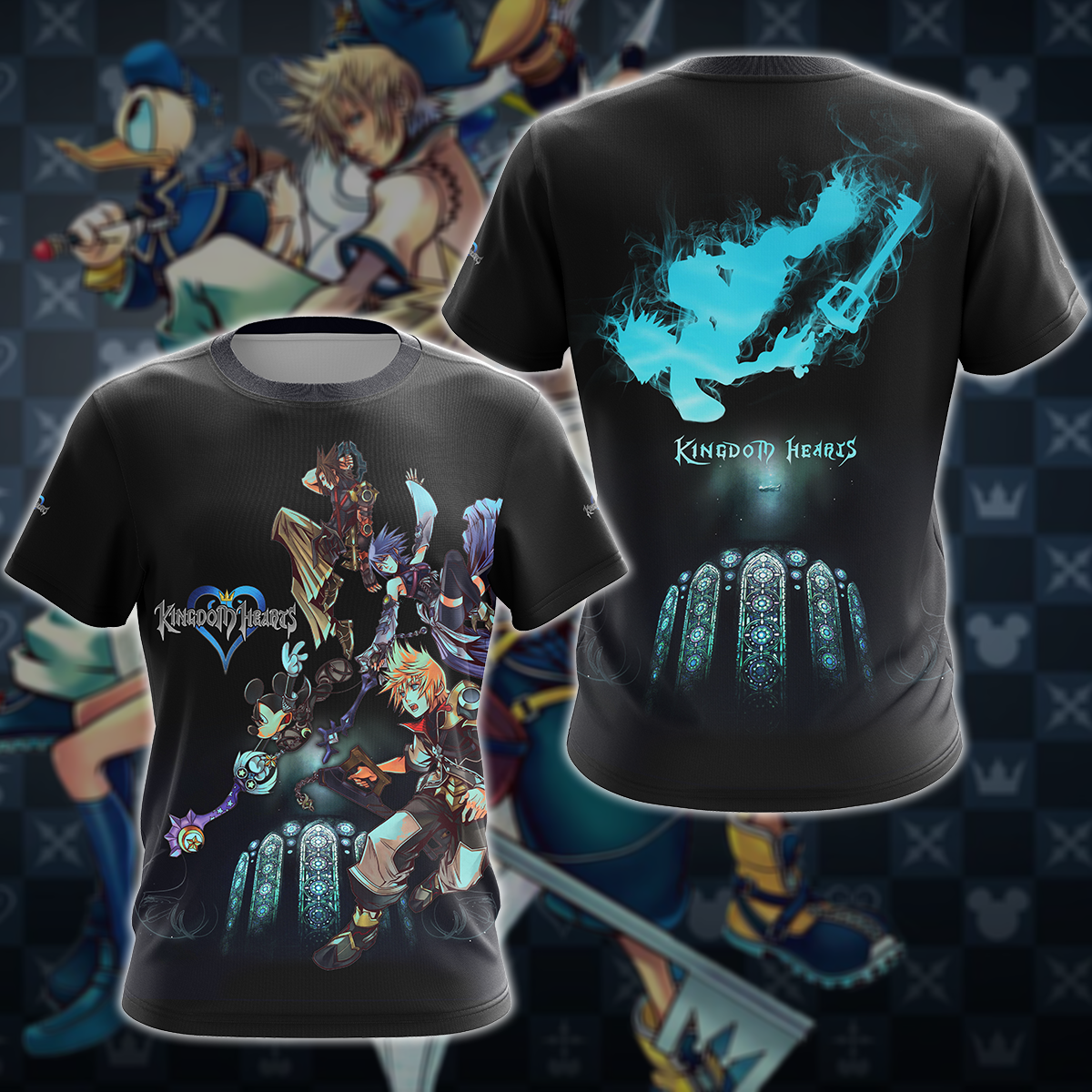 Kingdom Hearts Video Game 3D All Over Print T-shirt Tank Top Zip Hoodie Pullover Hoodie Hawaiian Shirt Beach Shorts Jogger T-shirt S 