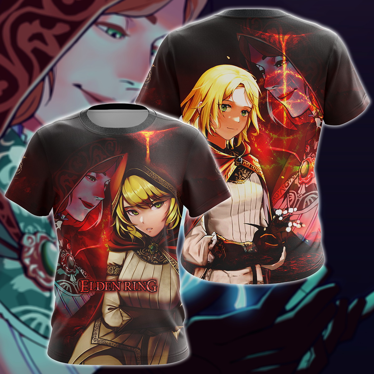 Elden Ring Roderika Video Game 3D All Over Print T-shirt Tank Top Zip Hoodie Pullover Hoodie Hawaiian Shirt Beach Shorts Jogger T-shirt