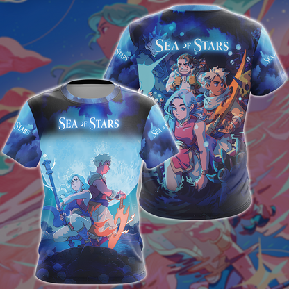 Sea of Stars Video Game 3D All Over Printed T-shirt Tank Top Zip Hoodie Pullover Hoodie Hawaiian Shirt Beach Shorts Joggers T-shirt