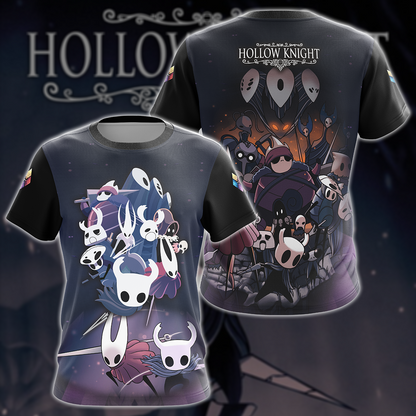 Hollow Knight Video Game 3D All Over Printed T-shirt Tank Top Zip Hoodie Pullover Hoodie Hawaiian Shirt Beach Shorts Joggers T-shirt