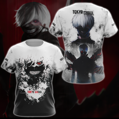 Tokyo Ghoul Anime Anime Manga 3D All Over Printed T-shirt Tank Top Zip Hoodie Pullover Hoodie Hawaiian Shirt Beach Shorts Jogger T-shirt