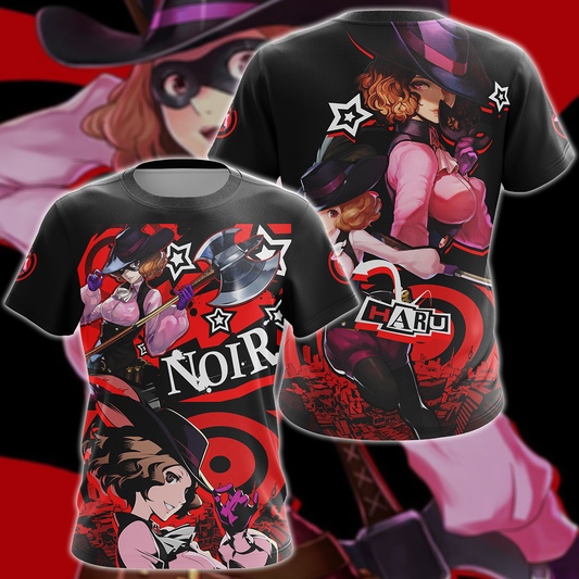 Persona 5 Strikers Haru Okumura Video Game 3D All Over Print T-shirt Tank Top Zip Hoodie Pullover Hoodie Hawaiian Shirt Beach Shorts Jogger T-shirt