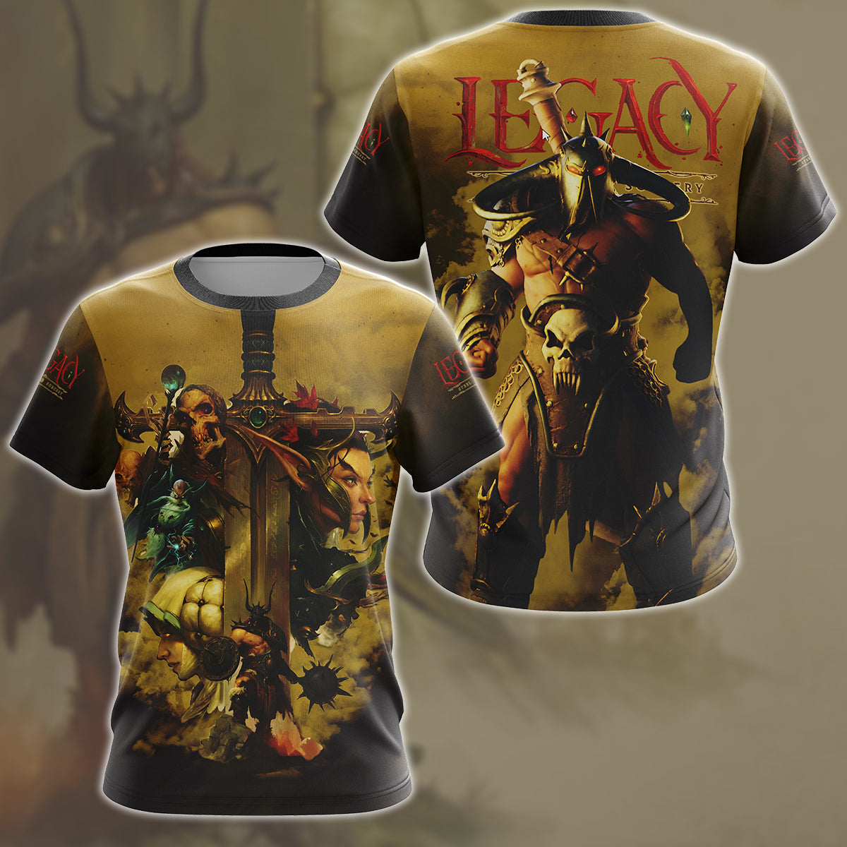 Legacy: Steel & Sorcery Video Game All Over Printed T-shirt Tank Top Zip Hoodie Pullover Hoodie Hawaiian Shirt Beach Shorts Joggers T-shirt