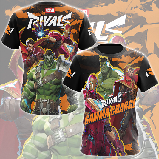 Marvel Rivals - Gamma Charge Video Game All Over Printed T-shirt Tank Top Zip Hoodie Pullover Hoodie Hawaiian Shirt Beach Shorts Joggers T-shirt S 