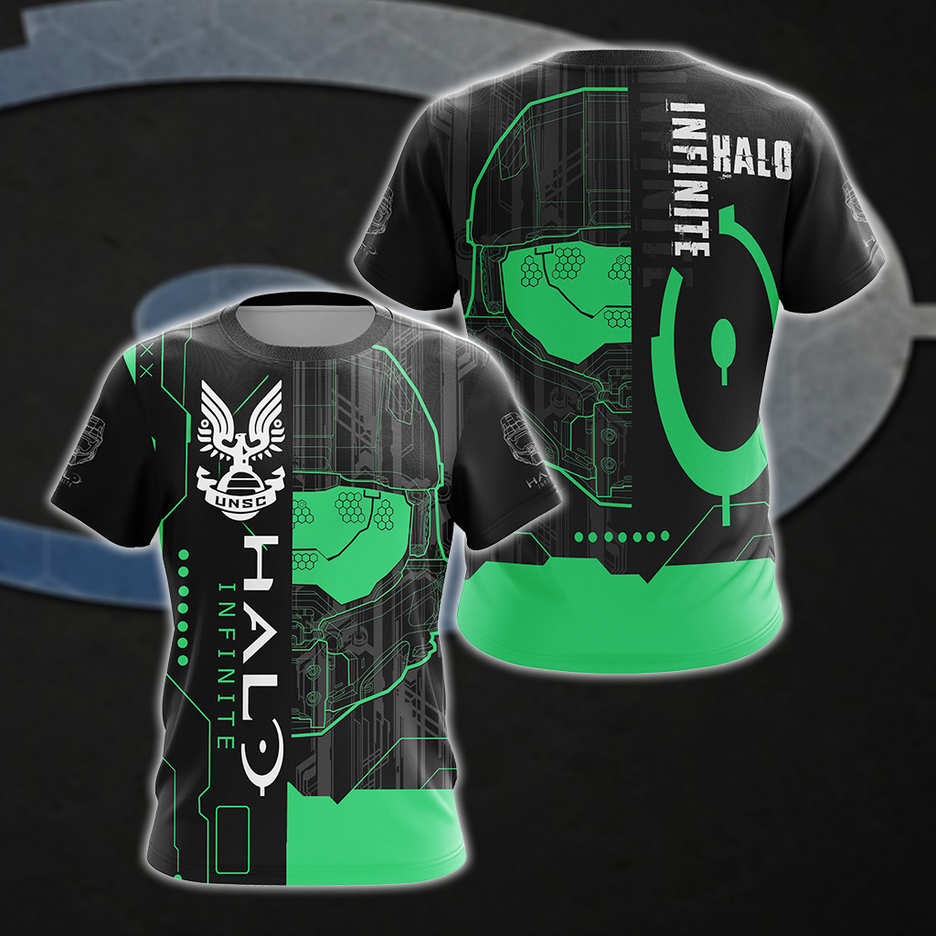 Halo Infinite All Over Print T-shirt Tank Top Zip Hoodie Pullover Hoodie Hawaiian Shirt T-shirt