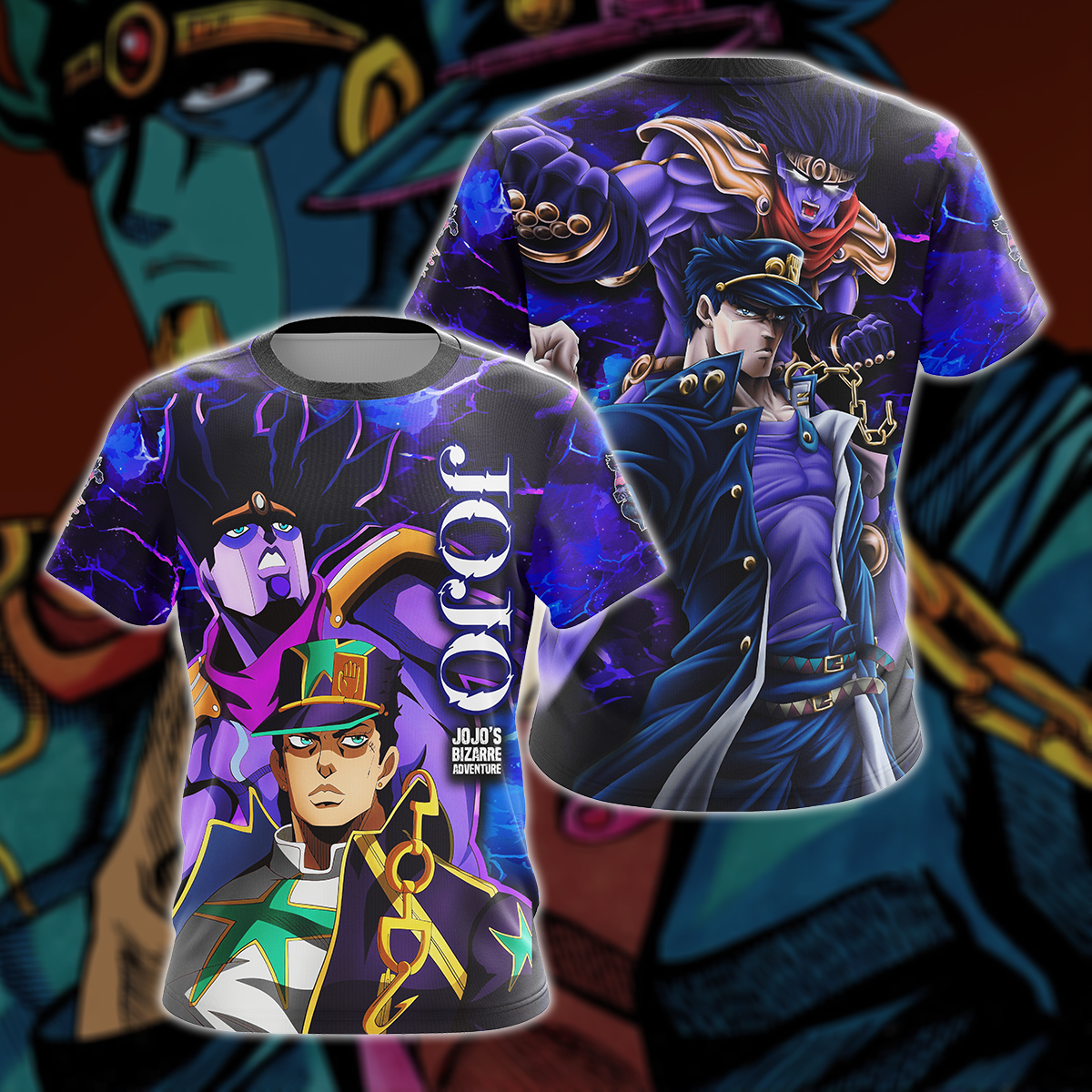 JoJo's Bizarre Adventure 3D All Over Print T-shirt Tank Top Zip Hoodie Pullover Hoodie Hawaiian Shirt Beach Shorts Jogger T-shirt