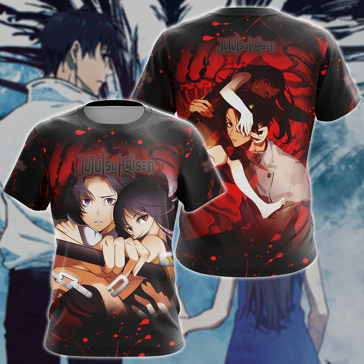 Jujutsu Kaisen Yuta & Rika Human Form 3D All Over Print T-shirt Tank Top Zip Hoodie Pullover Hoodie Hawaiian Shirt Beach Shorts Jogger T-shirt