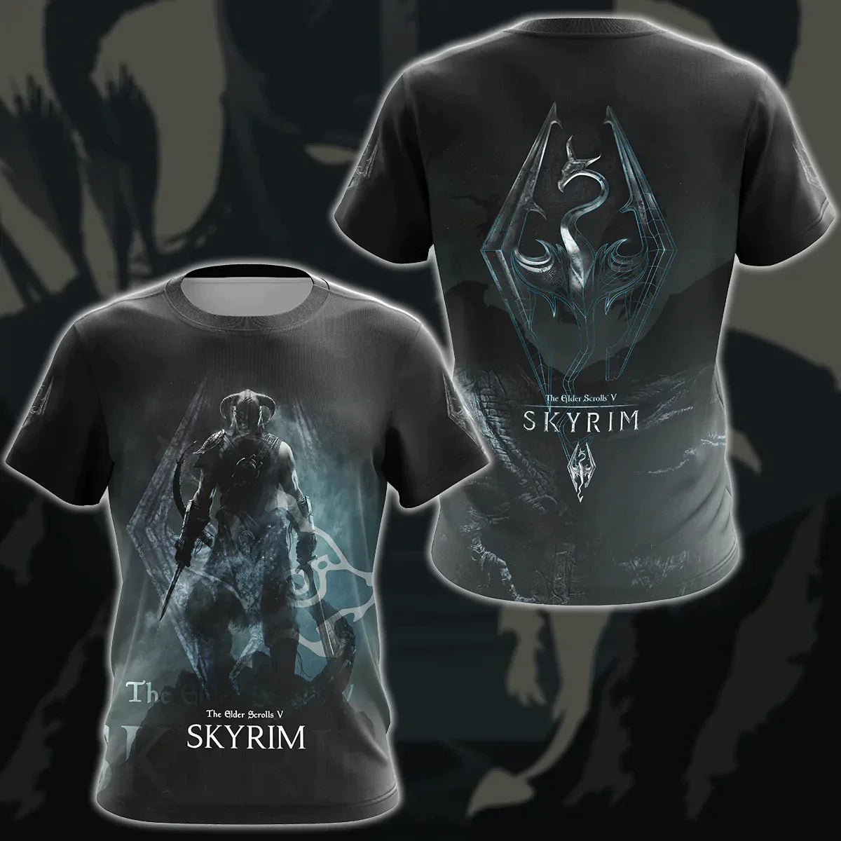 The Elder Scrolls V: Skyrim Video Game 3D All Over Printed T-shirt Tank Top Zip Hoodie Pullover Hoodie Hawaiian Shirt Beach Shorts Jogger T-shirt
