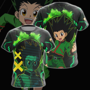 Hunter x Hunter Gon 3D All Over Print T-shirt Tank Top Zip Hoodie Pullover Hoodie Hawaiian Shirt Beach Shorts Jogger T-shirt S 