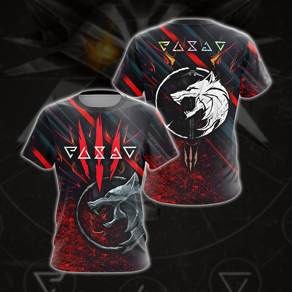 The Witcher All Over Print T-shirt Tank Top Zip Hoodie Pullover Hoodie Hawaiian Shirt T-shirt