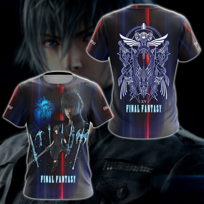 Final Fantasy XV Video Game 3D All Over Printed T-shirt Tank Top Zip Hoodie Pullover Hoodie Hawaiian Shirt Beach Shorts Jogger T-shirt