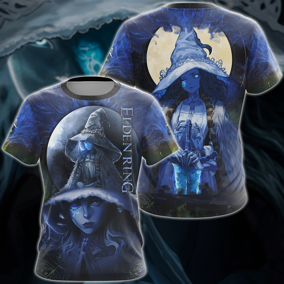 Elden Ring Ranni The Witch (Renna) Video Game 3D All Over Print T-shirt Tank Top Zip Hoodie Pullover Hoodie Hawaiian Shirt Beach Shorts Jogger T-shirt
