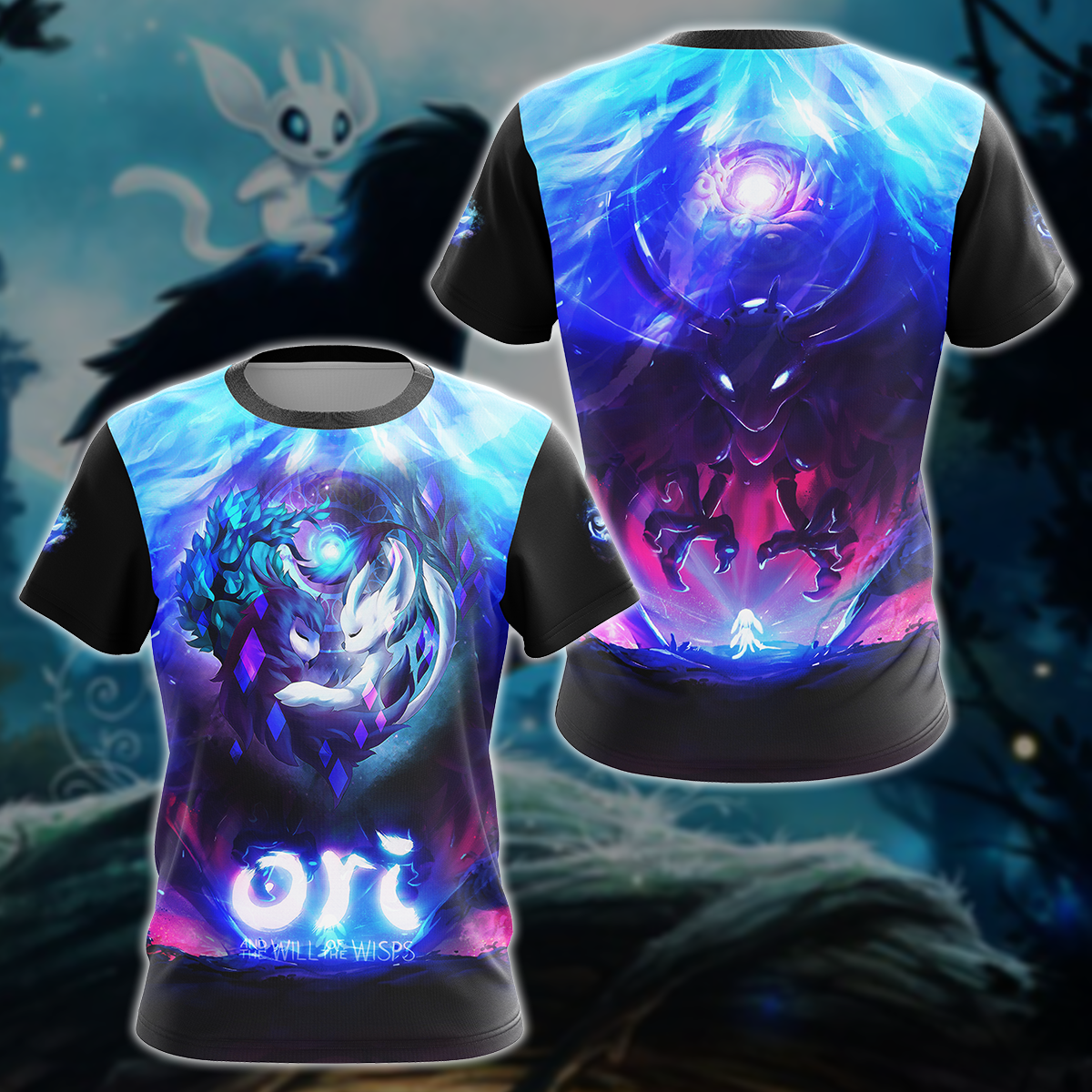 Ori and the Will of the Wisps Video Game 3D All Over Printed T-shirt Tank Top Zip Hoodie Pullover Hoodie Hawaiian Shirt Beach Shorts Jogger T-shirt
