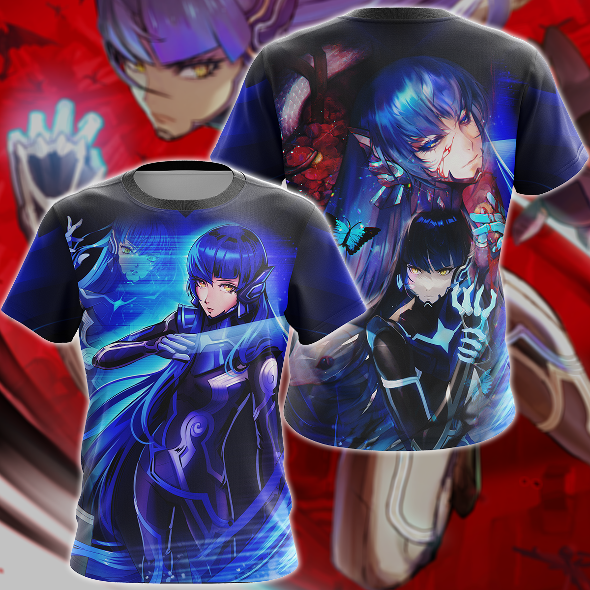 Shin Megami Tensei V Video Game 3D All Over Print T-shirt Tank Top Zip Hoodie Pullover Hoodie Hawaiian Shirt Beach Shorts Jogger T-shirt