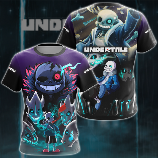 Undertale Video Game 3D All Over Printed T-shirt Tank Top Zip Hoodie Pullover Hoodie Hawaiian Shirt Beach Shorts Joggers T-shirt