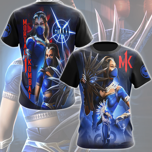 Mortal Kombat Kitana Video Game All Over Printed T-shirt Tank Top Zip Hoodie Pullover Hoodie Hawaiian Shirt Beach Shorts Joggers T-shirt S 