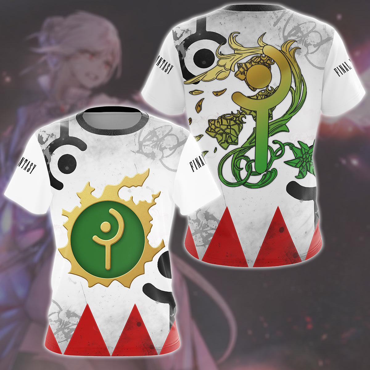 Final Fantasy White Mage Video Game All Over Printed T-shirt Tank Top Zip Hoodie Pullover Hoodie Hawaiian Shirt Beach Shorts Joggers T-shirt