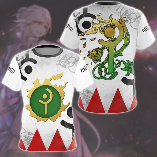 Final Fantasy White Mage Video Game All Over Printed T-shirt Tank Top Zip Hoodie Pullover Hoodie Hawaiian Shirt Beach Shorts Joggers T-shirt