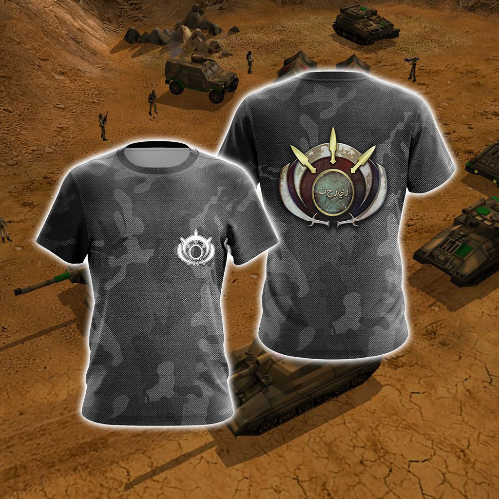 Command & Conquer - Global Liberation Army Unisex 3D T-shirt   