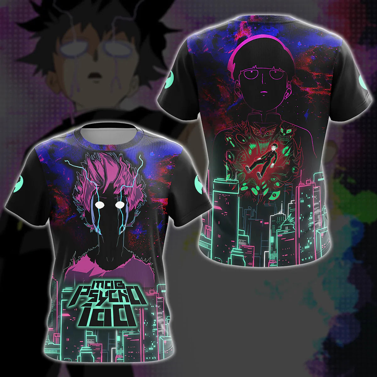 Mob Psycho 100 Anime Anime Manga 3D All Over Print T-shirt Tank Top Zip Hoodie Pullover Hoodie Hawaiian Shirt Beach Shorts Jogger T-shirt