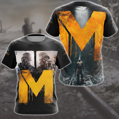 Metro: Last Light Redux Video Game All Over Printed T-shirt Tank Top Zip Hoodie Pullover Hoodie Hawaiian Shirt Beach Shorts Joggers