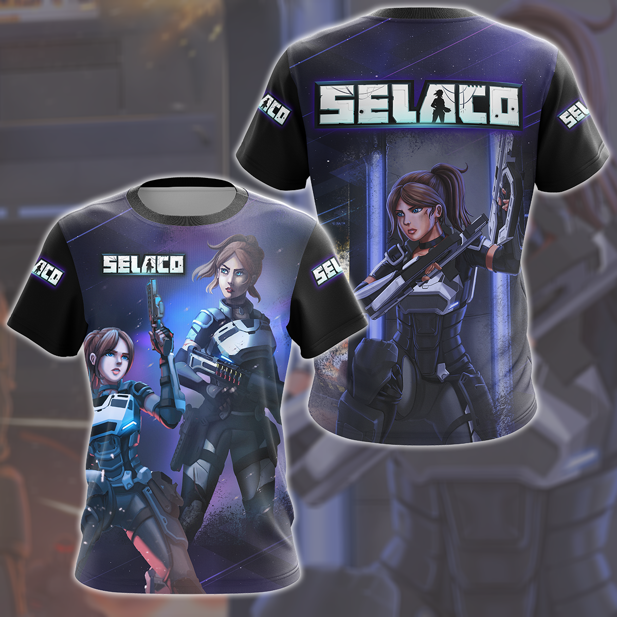 Selaco Video Game All Over Printed T-shirt Tank Top Zip Hoodie Pullover Hoodie Hawaiian Shirt Beach Shorts Joggers T-shirt