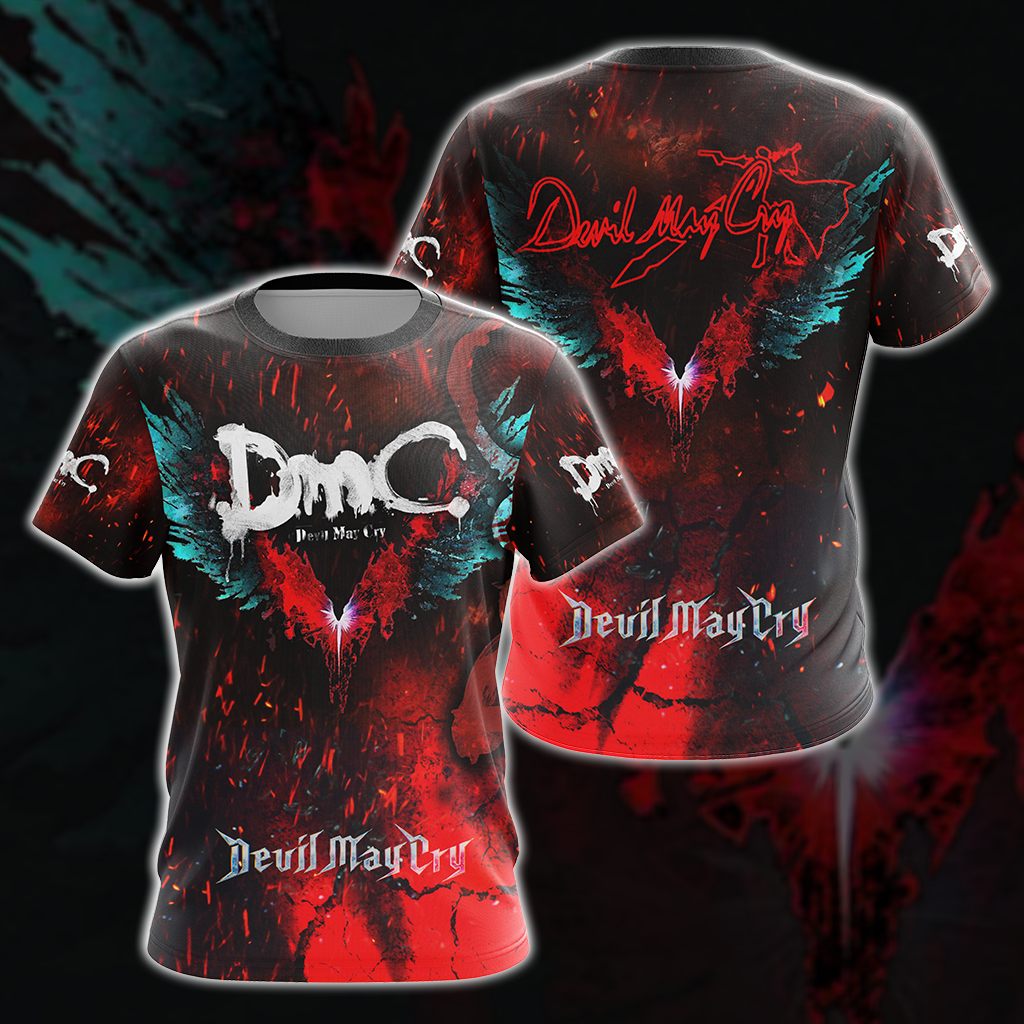Devil May Cry All Over Print T-shirt Tank Top Zip Hoodie Pullover Hoodie Hawaiian Shirt T-shirt
