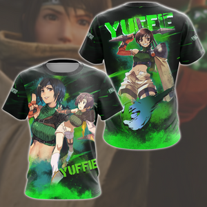 Final Fantasy VII Rebirth Yuffie Kisaragi Video Game All Over Printed T-shirt Tank Top Zip Hoodie Pullover Hoodie Hawaiian Shirt Beach Shorts Joggers T-shirt S 