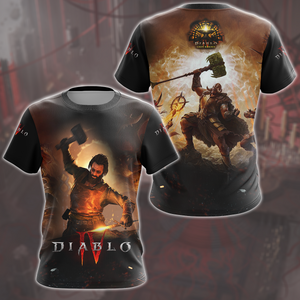 Diablo IV: Loot Reborn Video Game All Over Printed T-shirt Tank Top Zip Hoodie Pullover Hoodie Hawaiian Shirt Beach Shorts Joggers