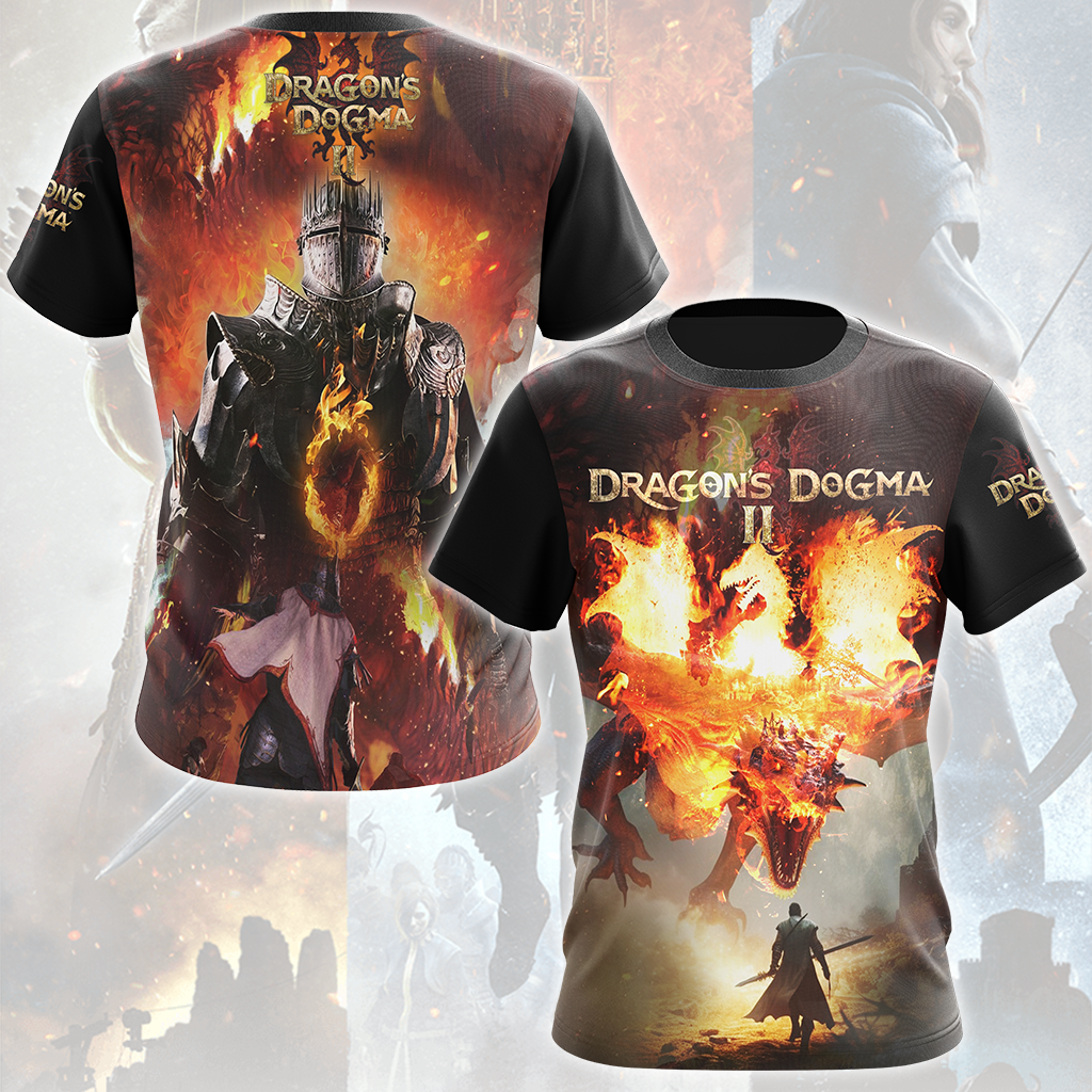 Dragon’s Dogma II Video Game All Over Printed T-shirt Tank Top Zip Hoodie Pullover Hoodie Hawaiian Shirt Beach Shorts Joggers T-shirt