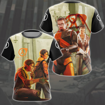 Half-Life: Alyx Video Game All Over Printed T-shirt Tank Top Zip Hoodie Pullover Hoodie Hawaiian Shirt Beach Shorts Joggers T-shirt