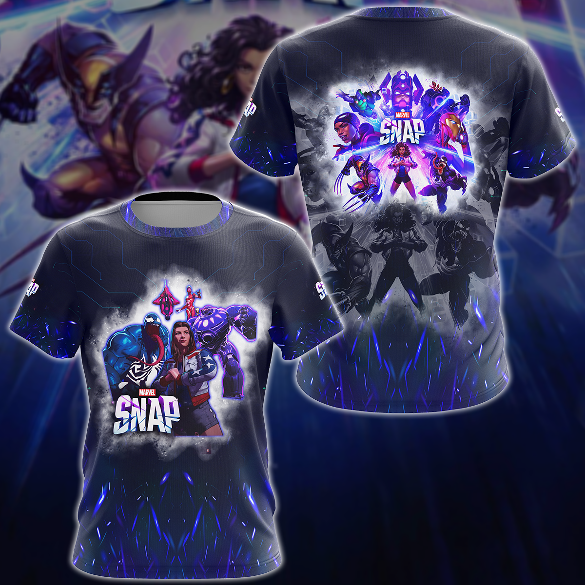 Marvel Snap Video Game 3D All Over Printed T-shirt Tank Top Zip Hoodie Pullover Hoodie Hawaiian Shirt Beach Shorts Jogger T-shirt